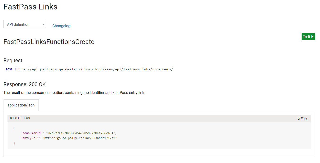 Test an API online.