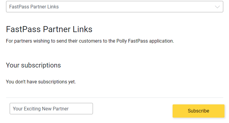 Subscribe to a product.